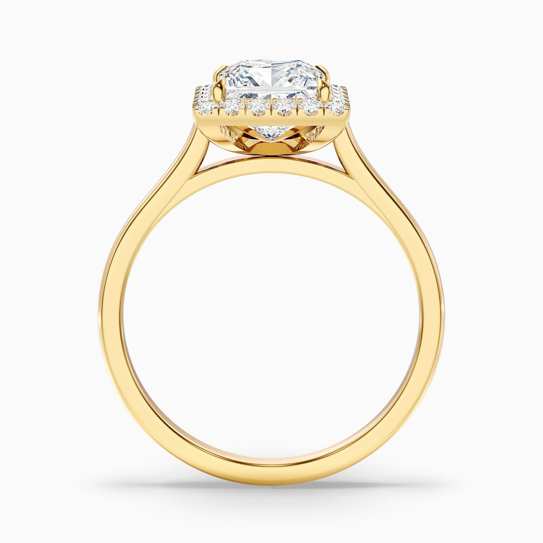 Belladore 1 Carat Princess Halo Pave Lab Grown Diamond Ring