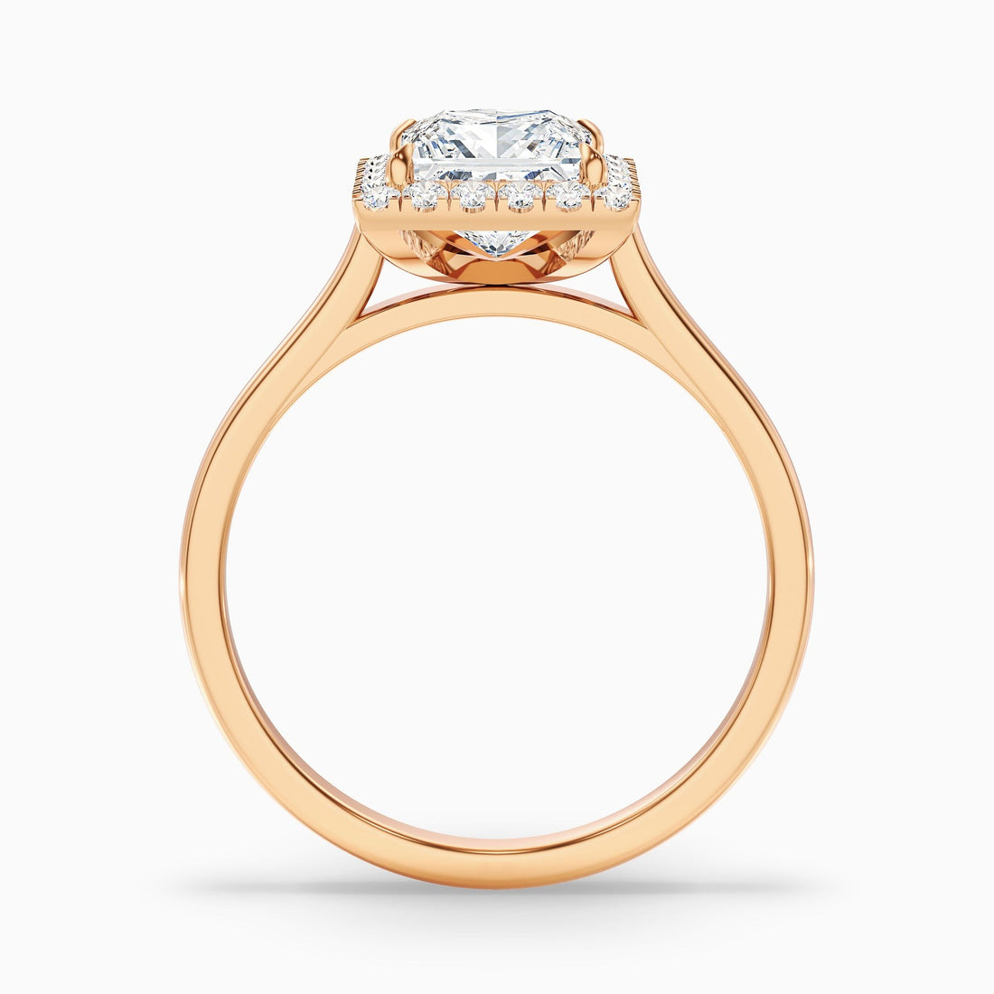 Belladore 1 Carat Princess Halo Pave Lab Grown Diamond Ring