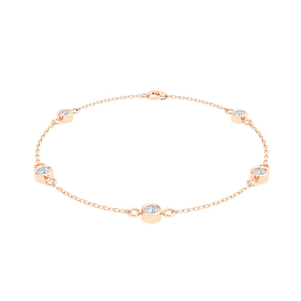 Bezel Lab Grown Diamond Bracelet