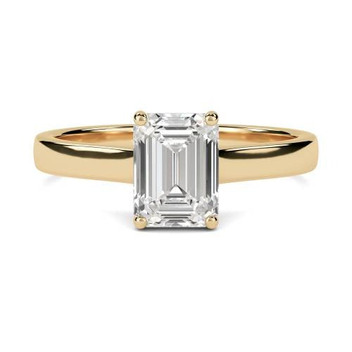 Emerald Lab Grown Diamond Engagement Ring