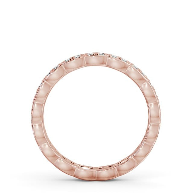 Faye Full Eternity Round Lab Diamond Rippled Edge Ring