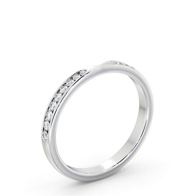 Faye Half Eternity Round Channel Lab Diamond Set Pinched Design Ring
