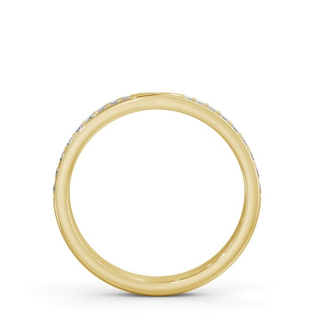 Faye Half Eternity Round Channel Lab Diamond Set Pinched Design Ring