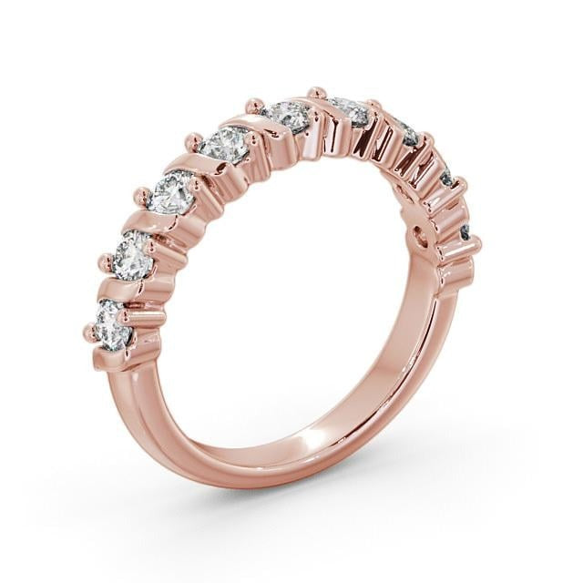Faye Half Eternity Round Lab Diamond  Contemporary Style Ring