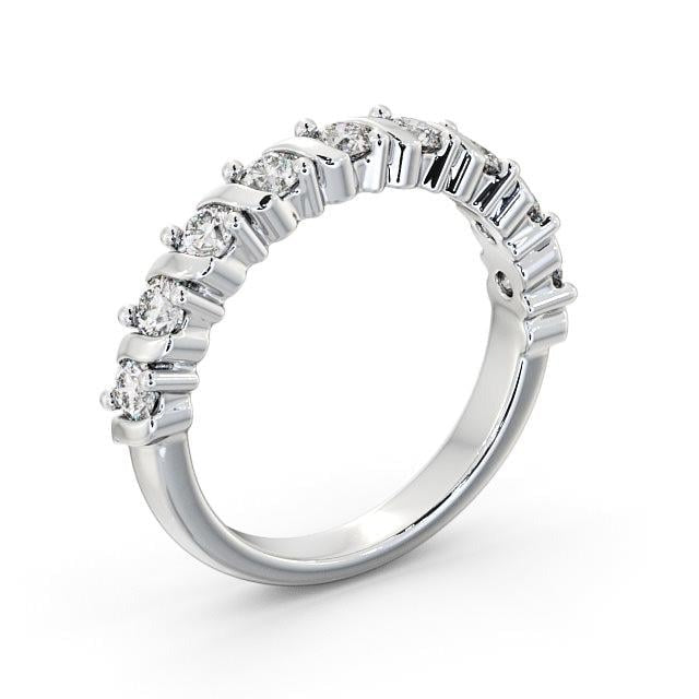 Faye Half Eternity Round Lab Diamond  Contemporary Style Ring