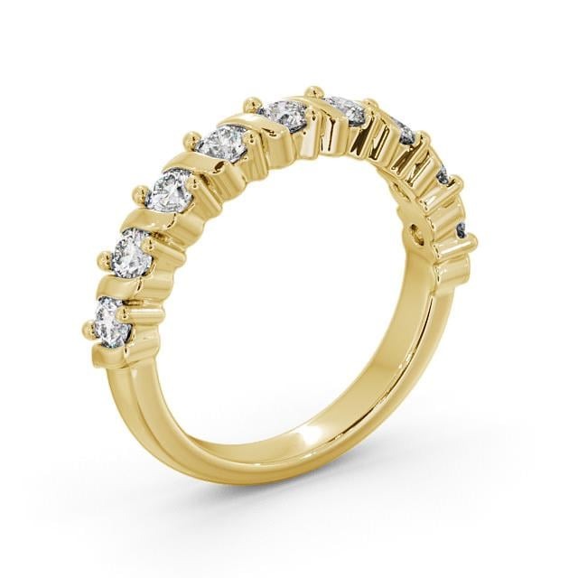 Faye Half Eternity Round Lab Diamond  Contemporary Style Ring