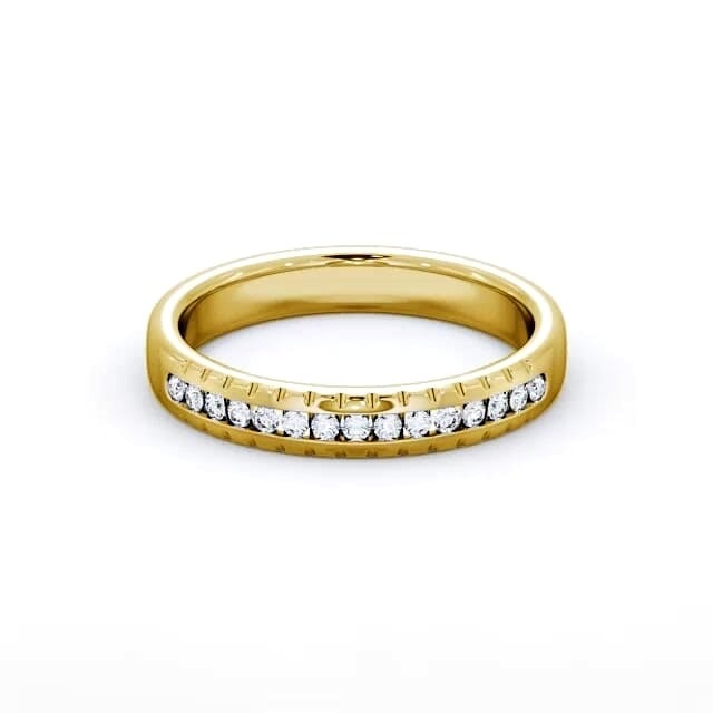 Fleur Half Eternity Round Lab Diamond Channel Set Ring