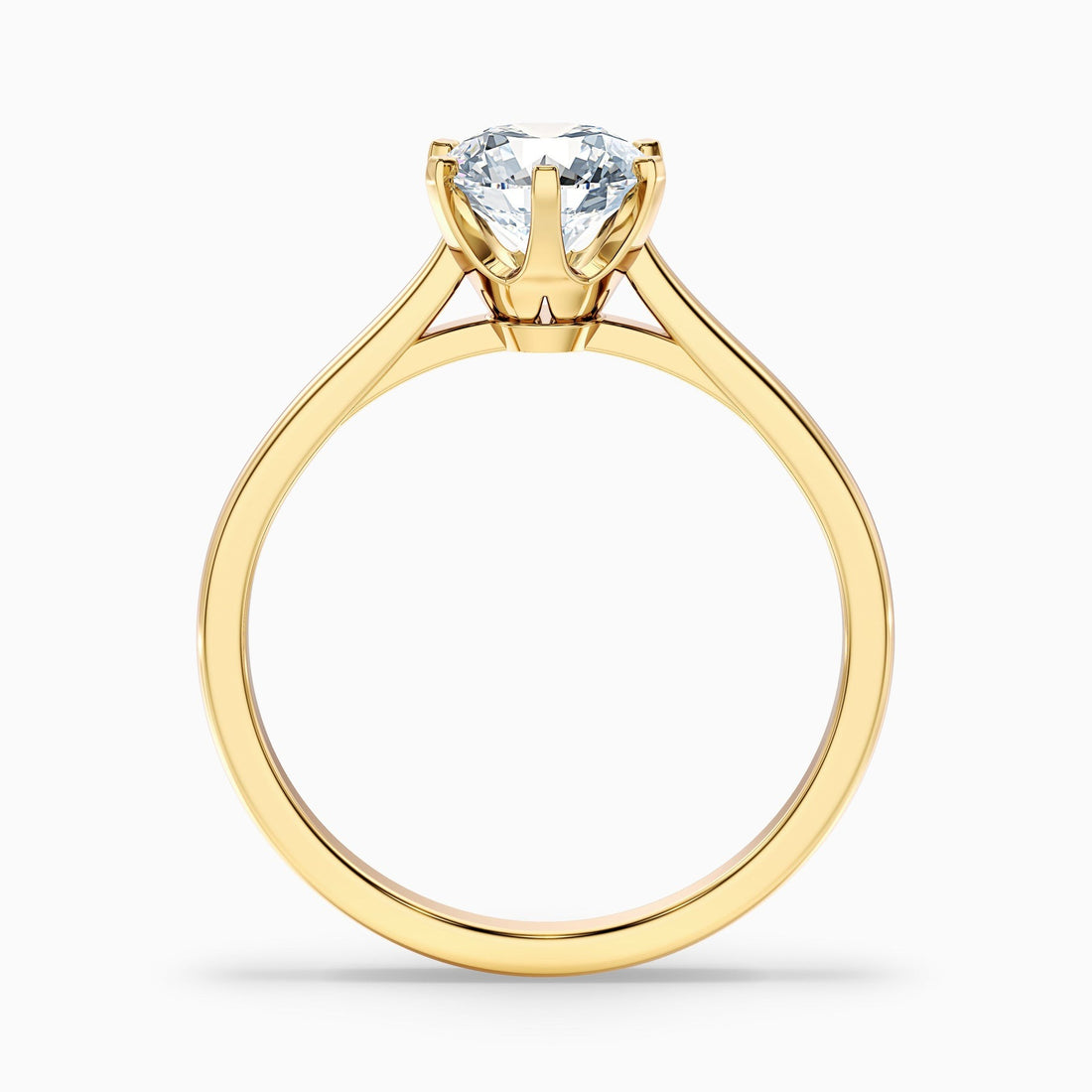 Glacier Round Solitaire Lab Grown Diamond Ring