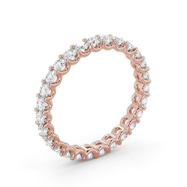 Hazel Full Eternity Round Lab Diamond Sweeping Prongs Ring