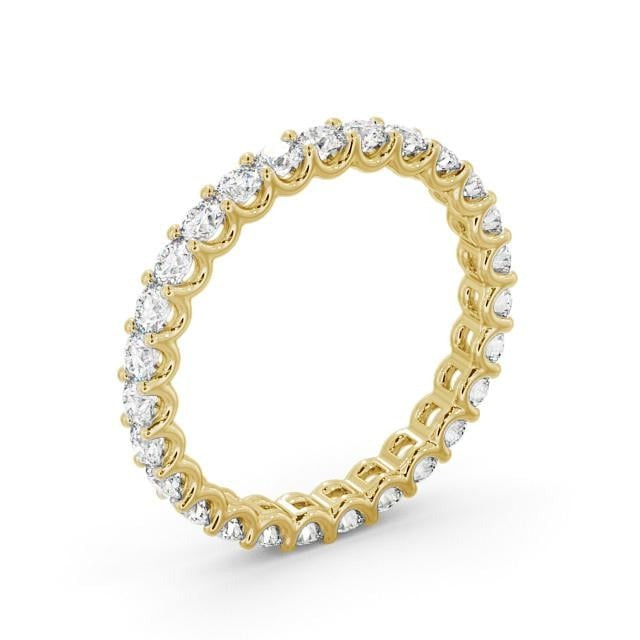 Hazel Full Eternity Round Lab Diamond Sweeping Prongs Ring