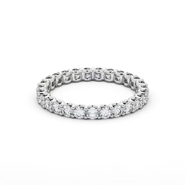 Hazel Full Eternity Round Lab Diamond Sweeping Prongs Ring