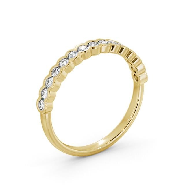 Isla Half Eternity Round Lab Diamond Open Bezel Setting Ring