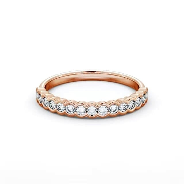 Isla Half Eternity Round Lab Diamond Open Bezel Setting Ring