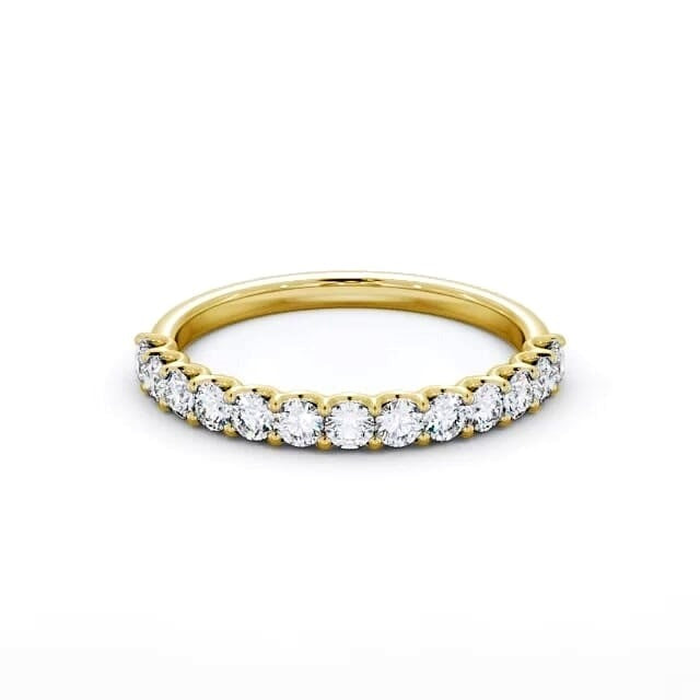 Isla Half Eternity Round Lab Diamond Sweeping Prongs Ring