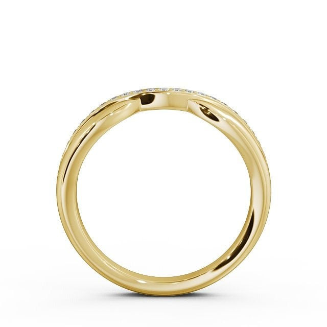 Livia Curved Half Eternity 0.12ct Round Lab Diamond Ring