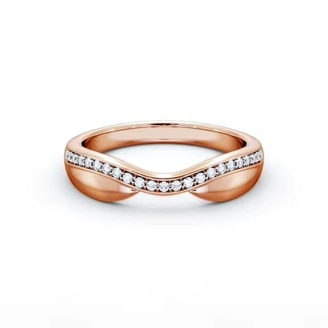 Livia Curved Half Eternity 0.12ct Round Lab Diamond Ring