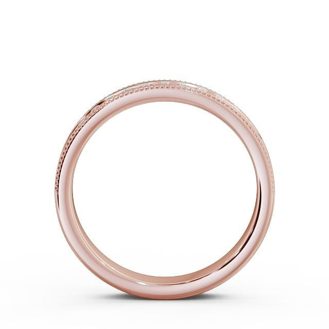 Livia Vintage Half Eternity Round Lab Diamond Channel Set Milgrain Ring