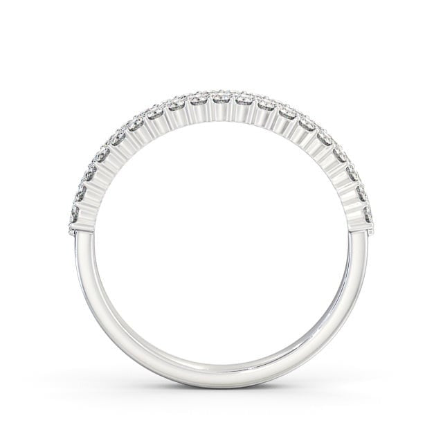 Luna Half Eternity Round Lab Diamond Double Row Ring