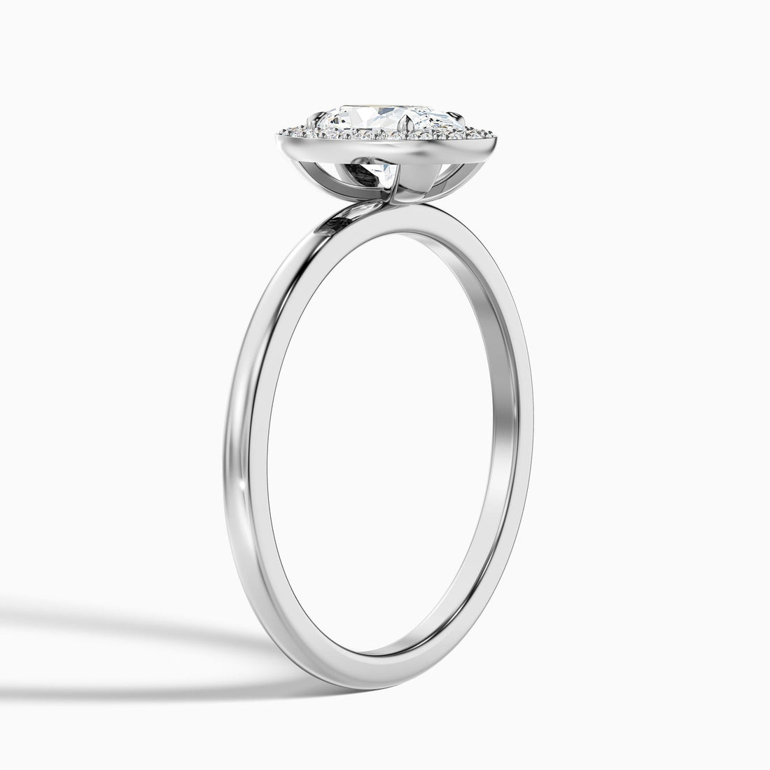 Midnight 1 Carat Oval Halo Lab Grown Diamond Ring
