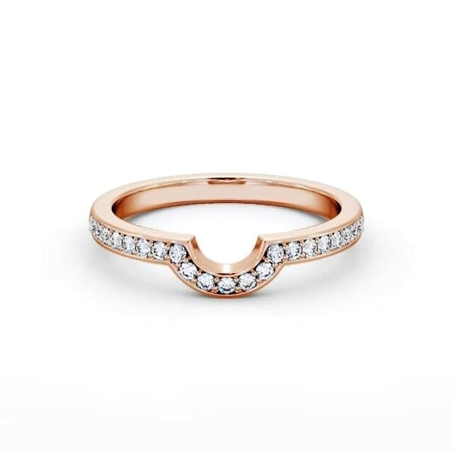 Mila Half Eternity Round Lab Diamond Half Moon Design Ring