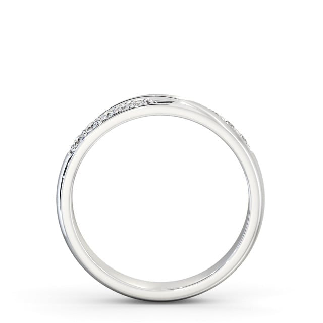 Mila Ladies Round Lab Diamond 0.15ct Wedding Ring