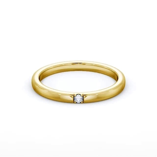 Mira Single Round Lab Grown Diamond Wedding Ring