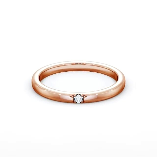 Mira Single Round Lab Grown Diamond Wedding Ring