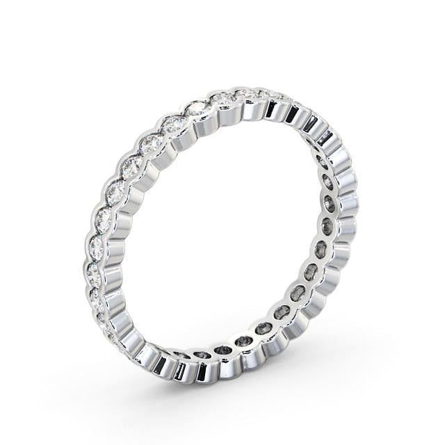 Nina Full Eternity Round Lab Diamond Open Bezel Setting Ring