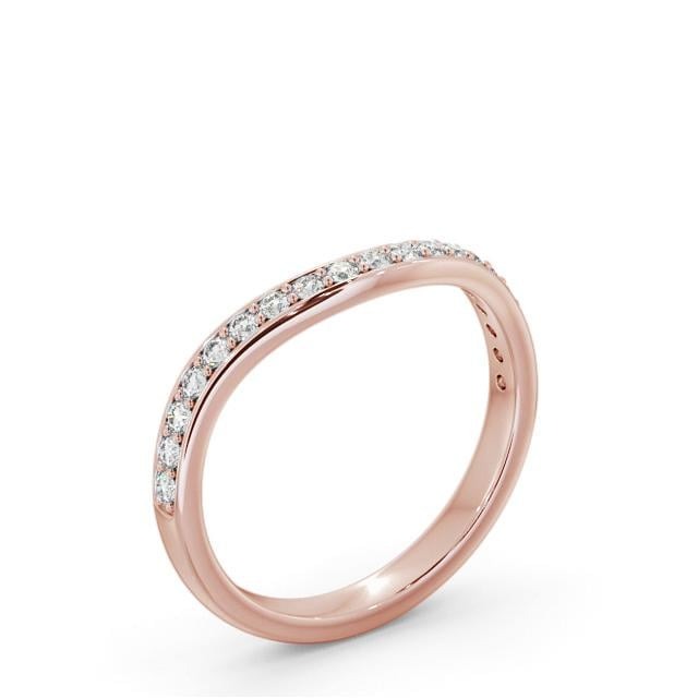 Nina Half Eternity Round Lab Diamond Curved Ring