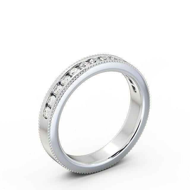 Nina Vintage Half Eternity Round Lab Diamond Channel Set Ring