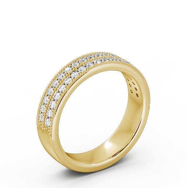 Noa Vintage Half Eternity Round Lab Diamond Double Channel Ring