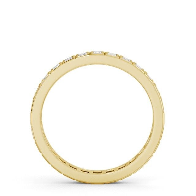 Sage Full Eternity Princess Lab Diamond Unique Bezel Style Ring