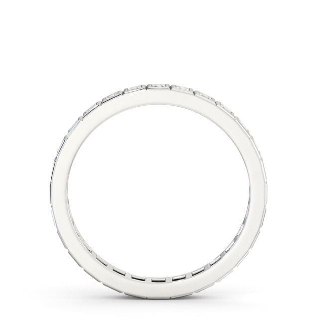 Sage Full Eternity Princess Lab Diamond Unique Bezel Style Ring