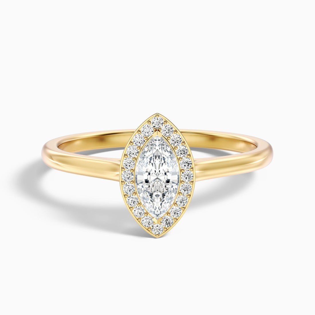 Sapphire Carla 1 Carat Marquise Halo Lab Grown Diamond Ring