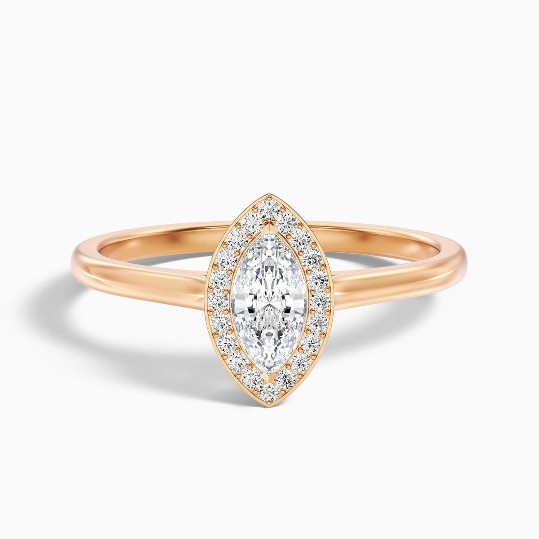 Sapphire Carla 1 Carat Marquise Halo Lab Grown Diamond Ring