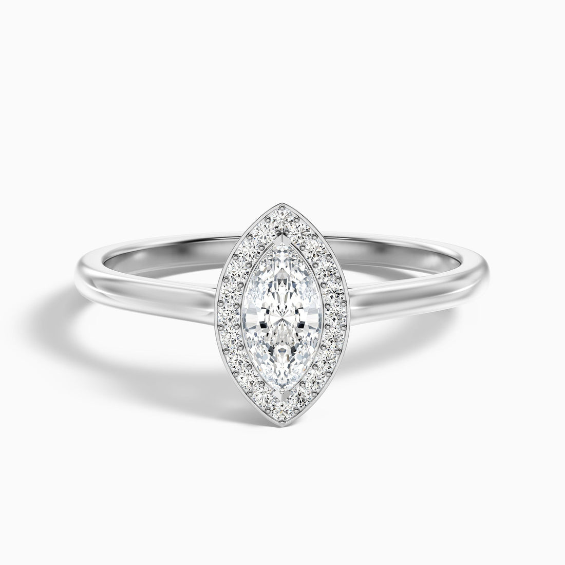Sapphire Carla 1 Carat Marquise Halo Lab Grown Diamond Ring