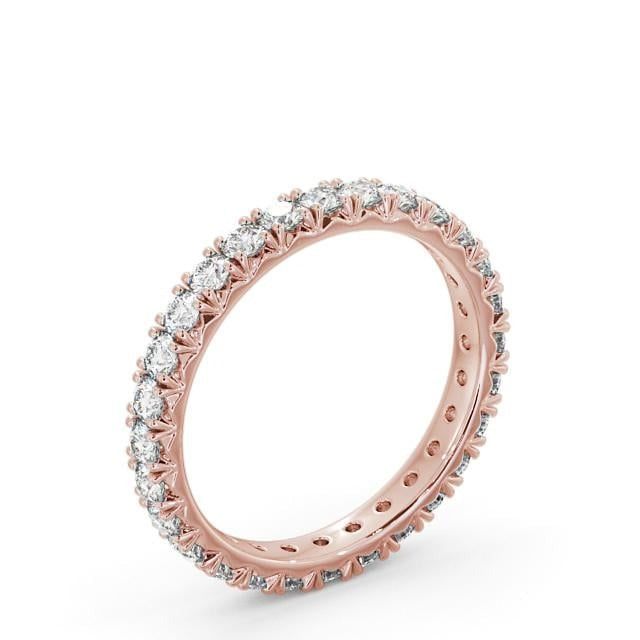 Yara Full Eternity Round Lab Diamond Fish Tail Setting Ring