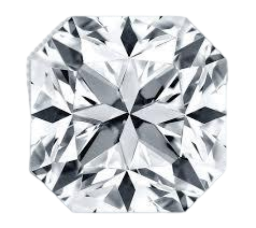 Asscher Moissanite Engagement Rings