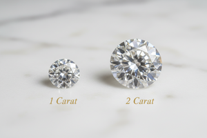 1 Carat vs 2 Carat Moissanite Ring: Size Price & Look Compared