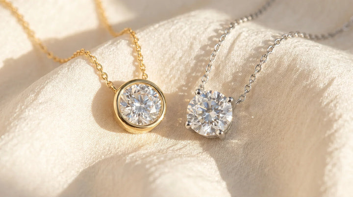 Bezel Set vs Prong Set Diamond Pendants — What is the Difference