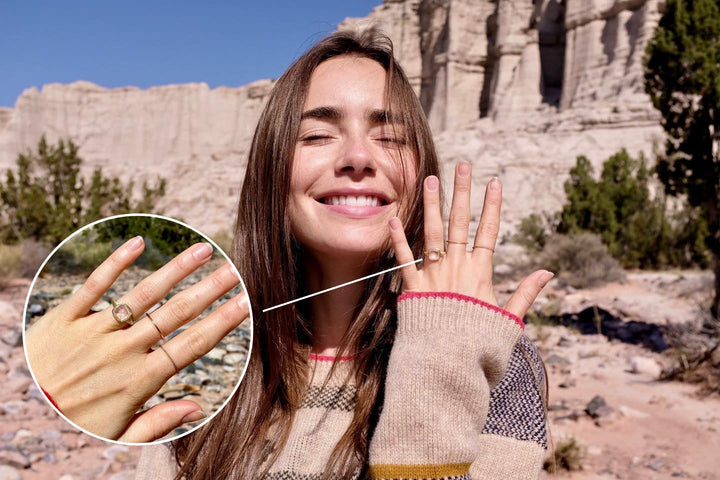 Why Lily Collins’ Engagement Ring Is the Perfect Vintage Dream