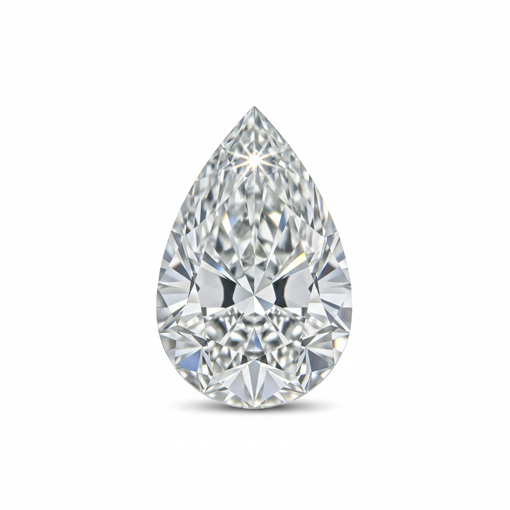 2.5 Carat Pear Shaped Lab Grown Diamond