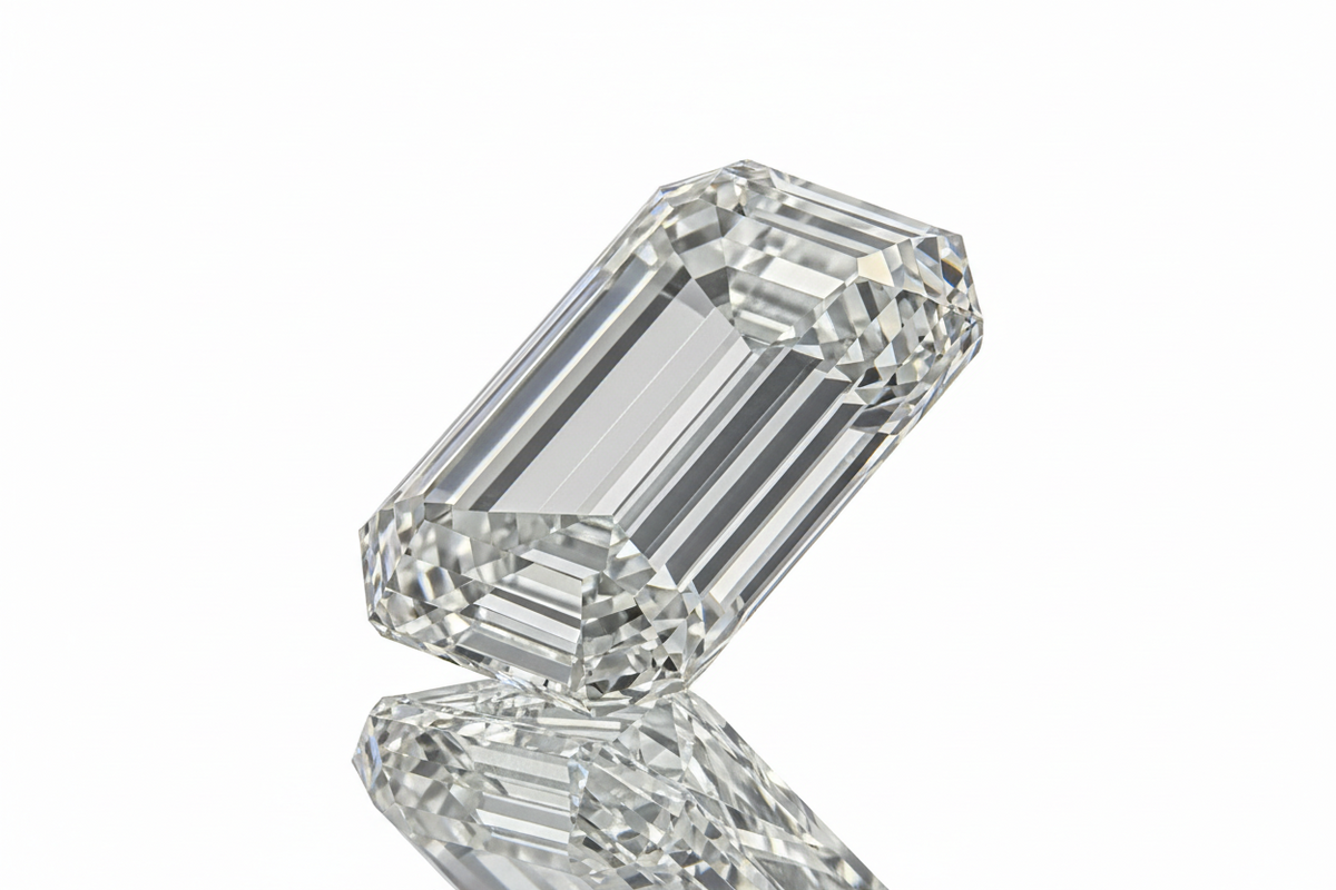 3.5 Carat Emerald Cut Lab Grown Diamond