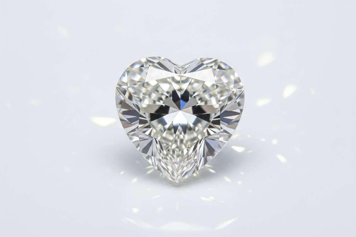 3 Carat Heart Shaped Lab Grown Diamond