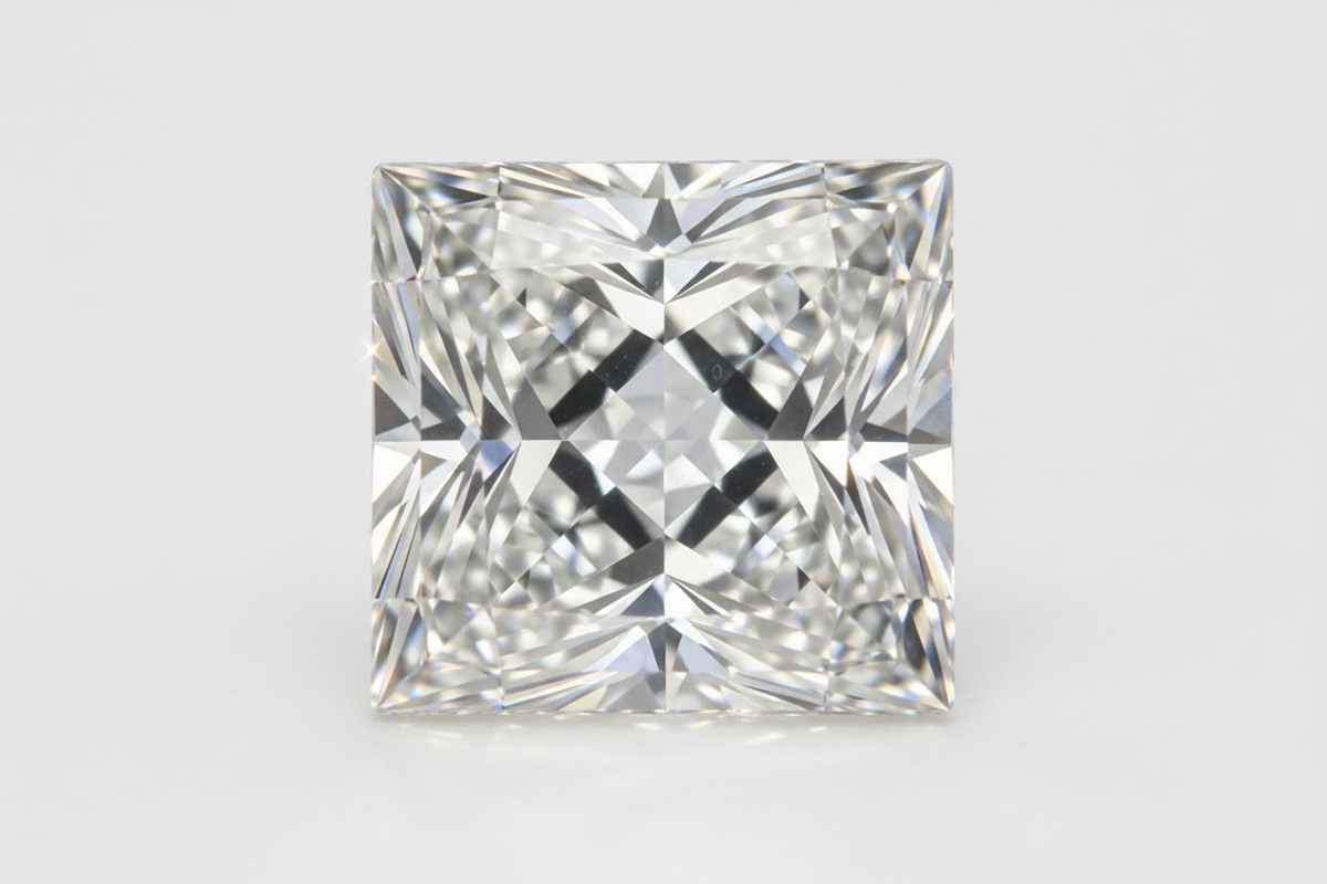 5 Carat Princess Cut Lab Grown Diamond