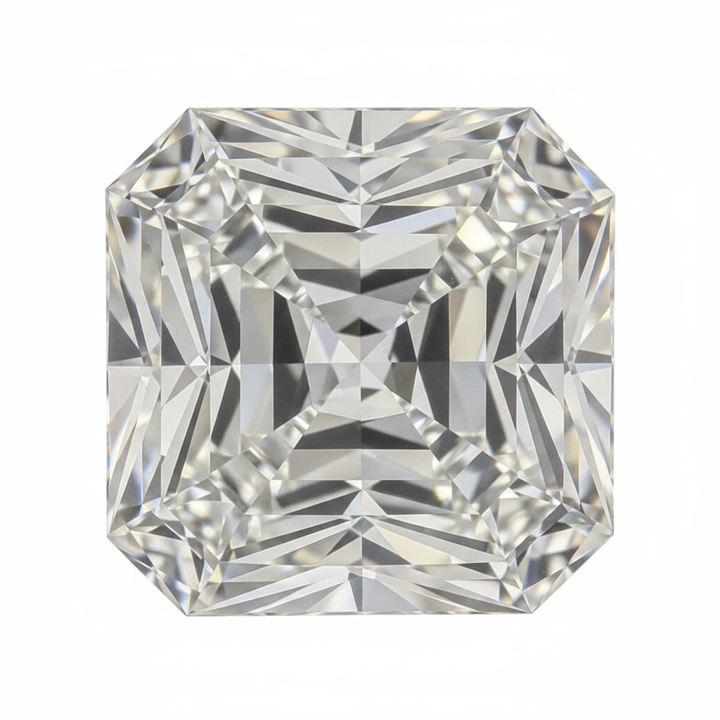 5 Carat Asscher Cut Lab Grown Diamond