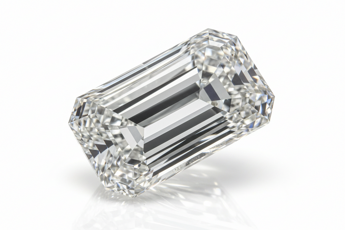 Emerald Cut Lab Grown Diamond