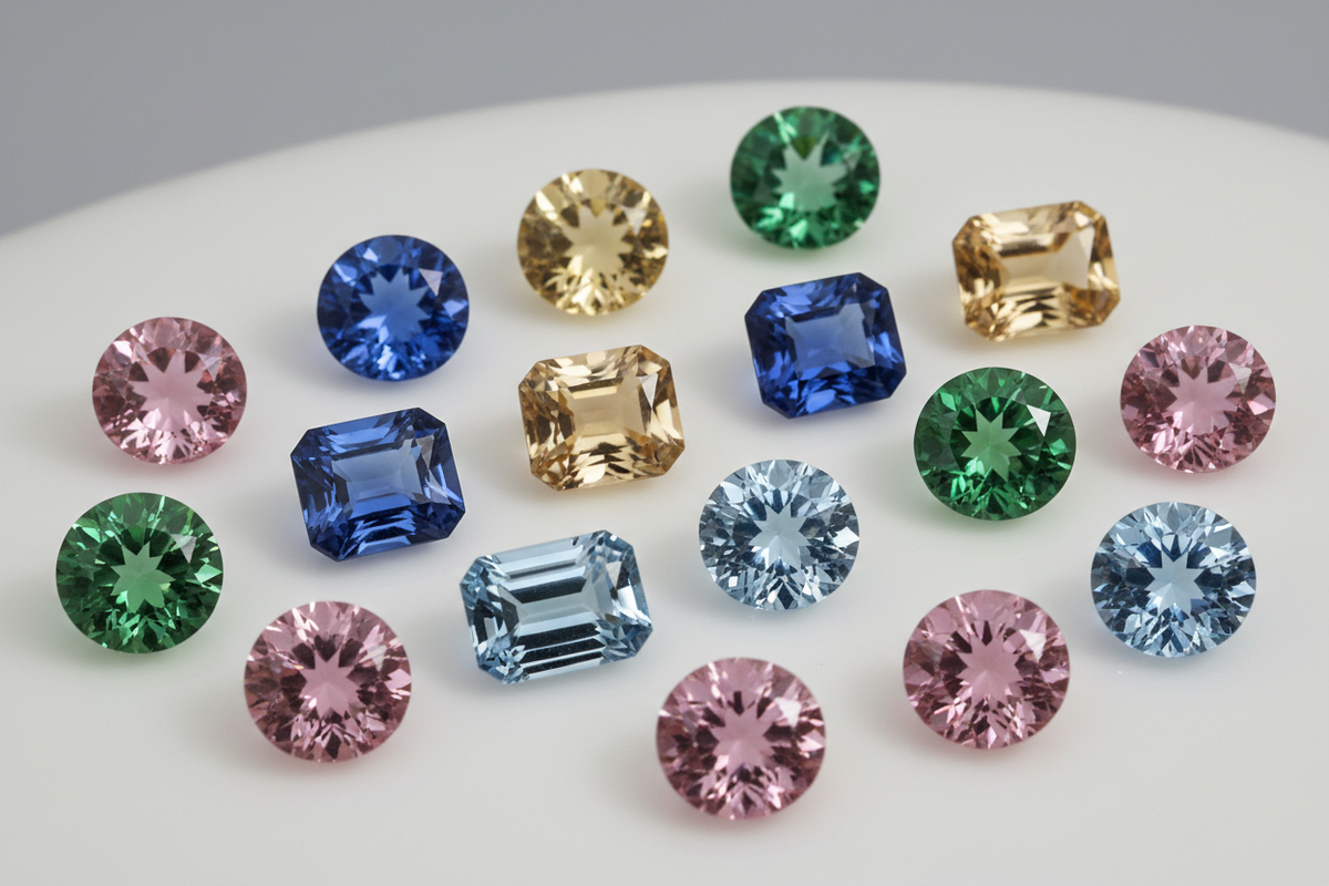 Fancy Colored Loose Moissanite