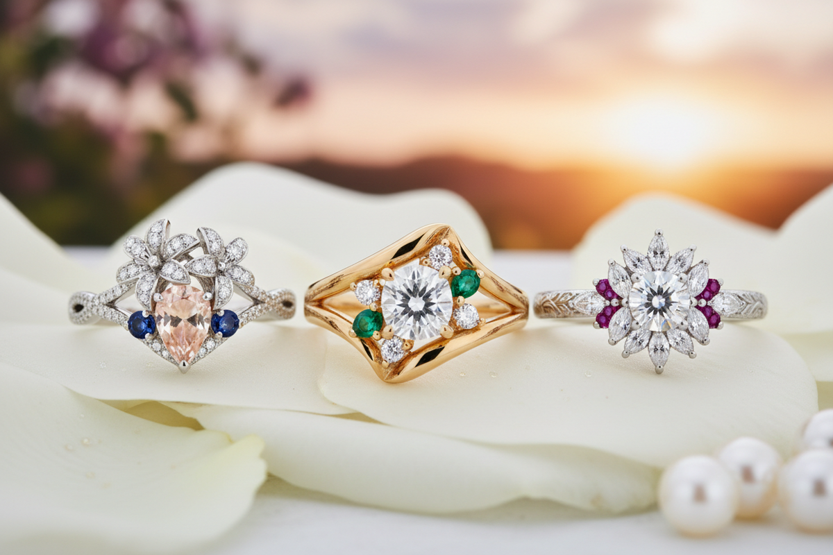 Flower Engagement Rings