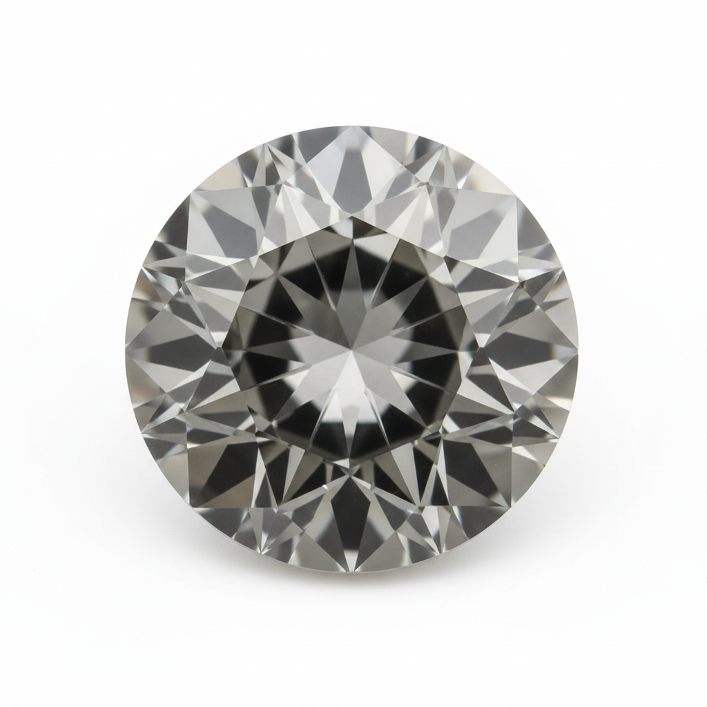 Grey Colored Loose Moissanite